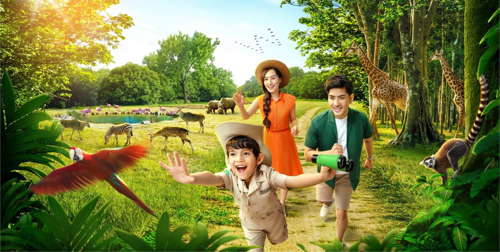 Vinpearl Safari Phú Quốc phù hợp cho gia đình và trẻ nhỏ
